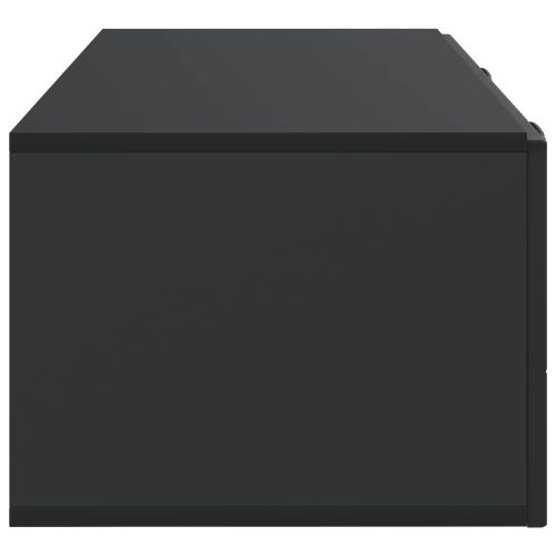 Стенно монтиран ТВ шкаф Черно 98 x 41 x 30 см