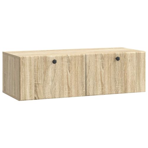 Стенно монтиран ТВ шкаф Дъб сонома 98 x 41 x 30 см