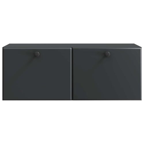 Стенно монтиран ТВ шкаф Черно 78,5 x 31 x 30 см