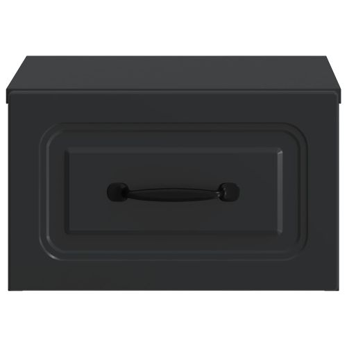 Спален шкаф с монтаж на стена 2 pcs Черно 34,5 x 33 x 20 см