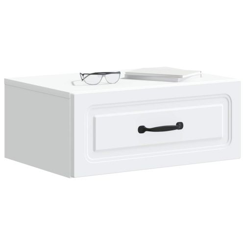 Спален шкаф с монтаж на стена 2 pcs Бяло 49 x 34,5 x 20 см