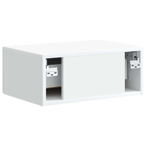 Спален шкаф с монтаж на стена 2 pcs Бяло 49 x 34,5 x 20 см