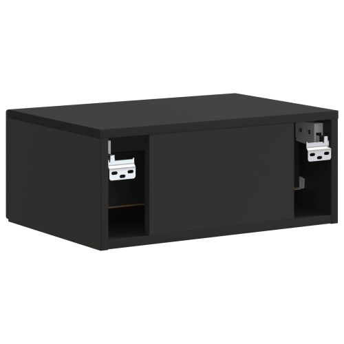 Спален шкаф с монтаж на стена Черно 49 x 34,5 x 20 см