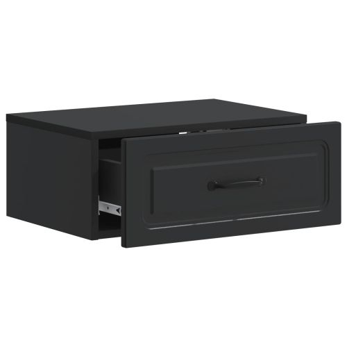 Спален шкаф с монтаж на стена 2 pcs Черно 49 x 34,5 x 20 см