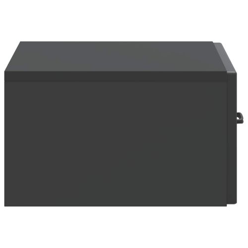 Спален шкаф с монтаж на стена 2 pcs Черно 49 x 34,5 x 20 см