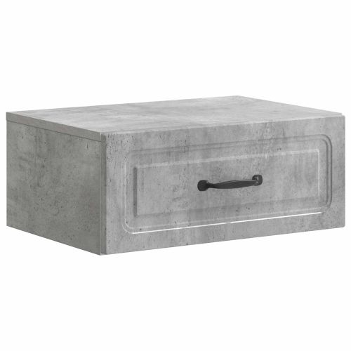 Спален шкаф с монтаж на стена Бетонно сиво 49 x 34,5 x 20 см