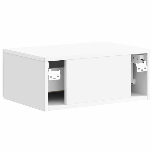 Спален шкаф с монтаж на стена 2 pcs Бял гланц 49 x 34,5 x 20 см