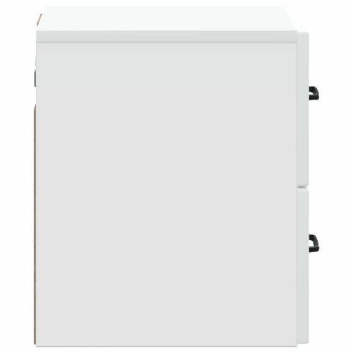 Спален шкаф с монтаж на стена 2 pcs Бяло 34,5 x 33 x 40 см