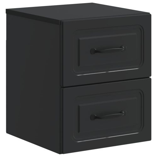Спален шкаф с монтаж на стена Черно 34,5 x 33 x 40 см