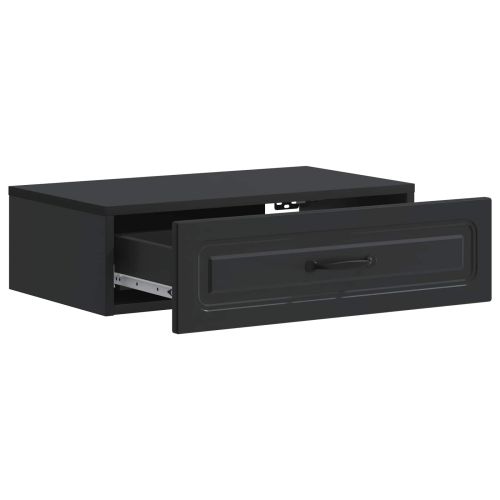 Стенен страничен масичка Черно 59 x 34,5 x 17 см