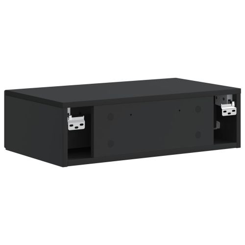 Стенен страничен масичка Черно 59 x 34,5 x 17 см