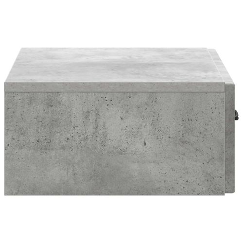 Стенен страничен масичка Бетонно сиво 59 x 34,5 x 17 см