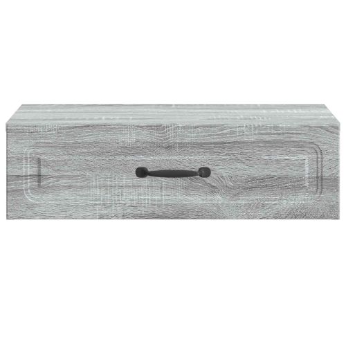 Стенен страничен масичка Сива сонома 59 x 34,5 x 17 см