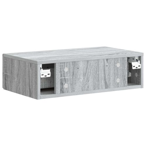 Стенен страничен масичка Сива сонома 59 x 34,5 x 17 см