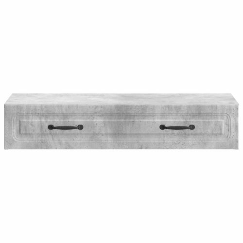 Стенен страничен масичка Бетонно сиво 87,5 x 34,5 x 17 см