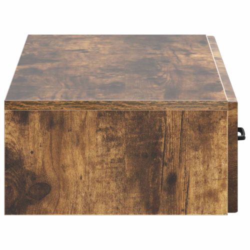 Стенен страничен масичка Опушен дъб 87,5 x 34,5 x 17 см