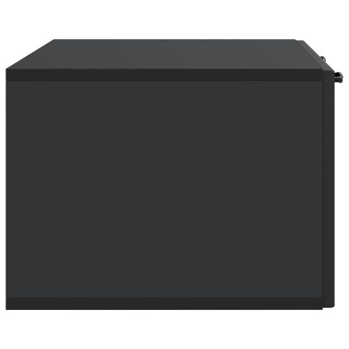 Стенно монтиран ТВ шкаф Черно 78,5 x 41 x 30 см