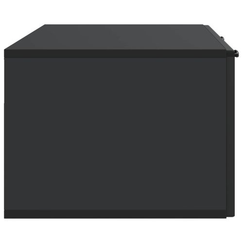 Стенно монтиран ТВ шкаф Черно 98 x 41 x 30 см