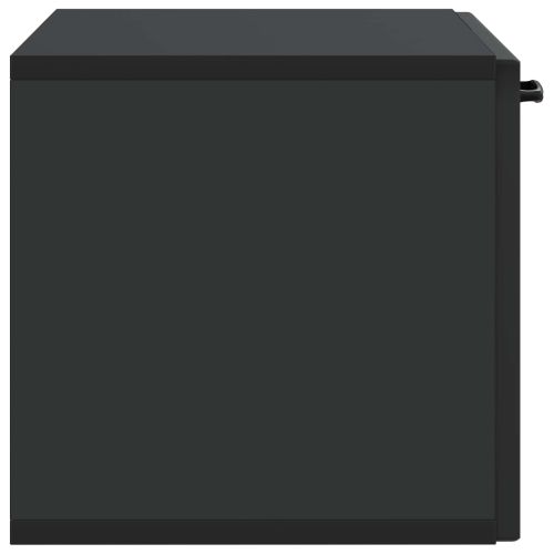 Стенно монтиран ТВ шкаф Черно 59,5 x 31 x 30 см