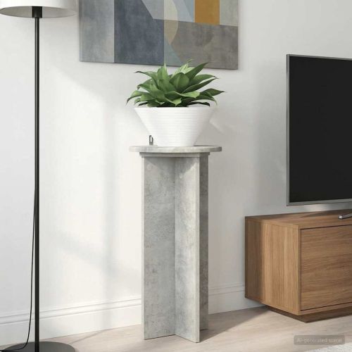 Стойка за растения 2 pcs Бетонно сиво 29,5 x 29,5 x 60 см