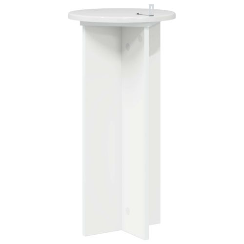 Стойка за растения 2 pcs Бял гланц 29,5 x 29,5 x 60 см