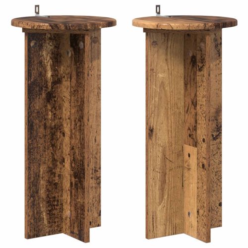 Стойка за растения 2 pcs Старо дърво 29,5 x 29,5 x 60 см