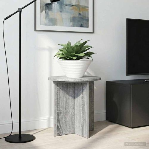 Стойка за растения 2 pcs Сива сонома 40 x 40 x 40 cm