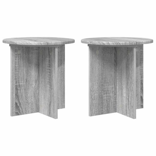 Стойка за растения 2 pcs Сива сонома 40 x 40 x 40 cm