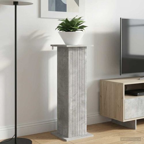 Стойка за растения 2 pcs Бетонно сиво 30,5 x 30 x 100,5 см