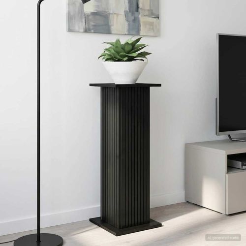 Стойка за растения Черно 30,5 x 30 x 80,5 см
