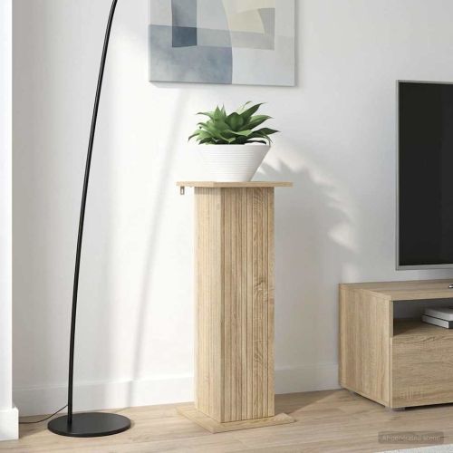 Стойка за растения 2 pcs Дъб сонома 30,5 x 30 x 80,5 см