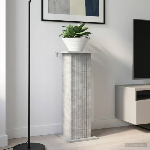 Стойка за растения 2 pcs Бетонно сиво 30,5 x 30 x 80,5 см