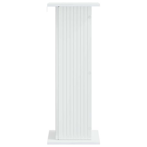 Стойка за растения 2 pcs Бял гланц 30,5 x 30 x 80,5 см