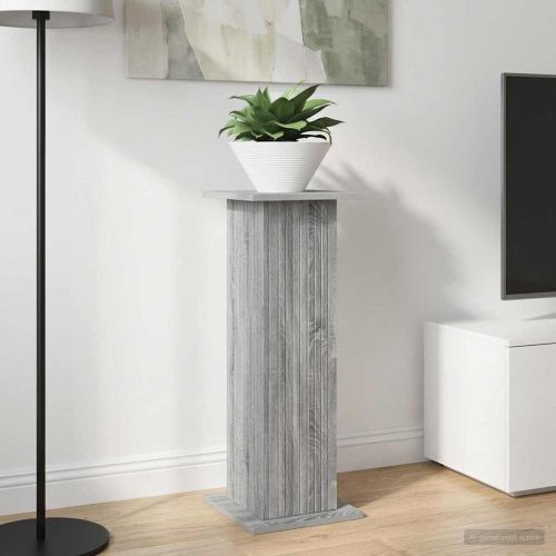 Стойка за растения Сива сонома 30,5 x 30 x 80,5 см