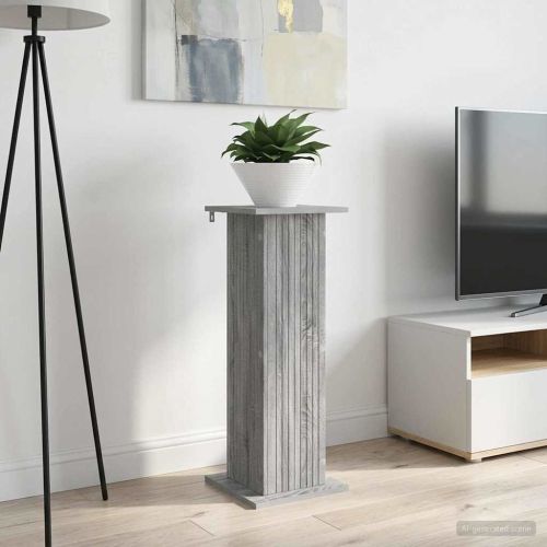 Стойка за растения 2 pcs Сива сонома 30,5 x 30 x 80,5 см