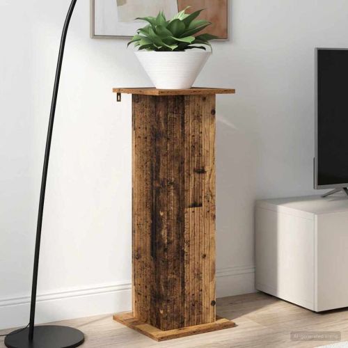 Стойка за растения 2 pcs Старо дърво 30,5 x 30 x 80,5 см