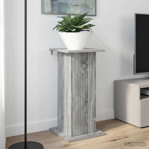 Стойка за растения 2 pcs Сива сонома 30,5 x 30 x 60,5 см