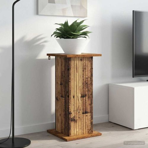 Стойка за растения 2 pcs Старо дърво 30,5 x 30 x 60,5 см