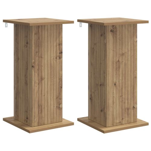 Стойка за растения 2 pcs Дъб артизан 30,5 x 30 x 60,5 см