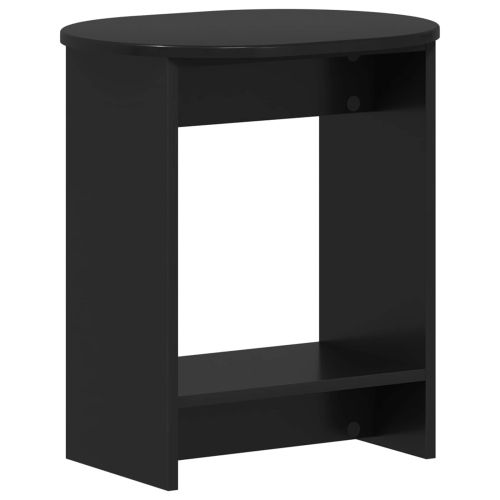 Странична маса Черно 50 x 39,5 x 55 см Инженерна дървесина