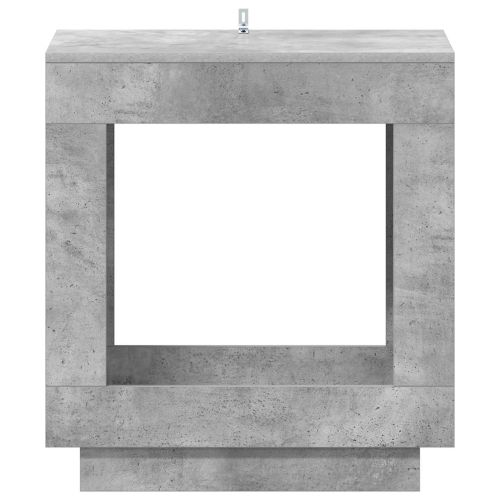 Странична маса Бетонно сиво 60 x 40 x 65 см Инженерна дървесина