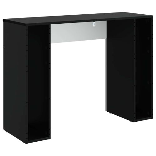 Масичка за кафе Черно 102 x 35 x 75 см Инженерна дървесина