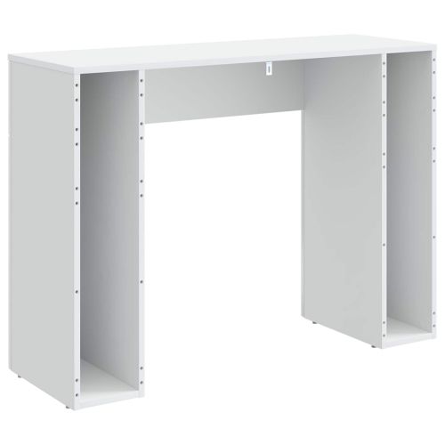 Масичка за кафе Бял гланц 102 x 35 x 75 см Инженерна дървесина