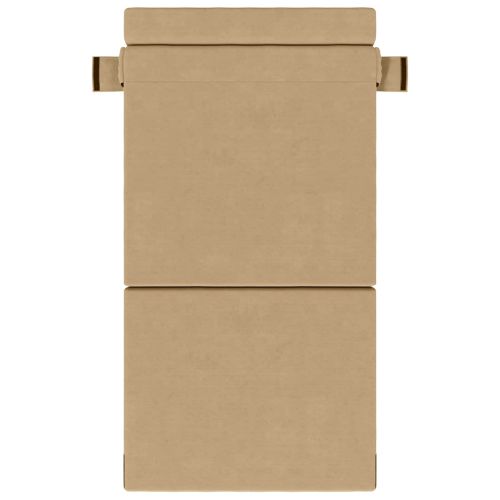 Разтегателен диван легло Светлозелено сиво 190 x 100 x 15 см