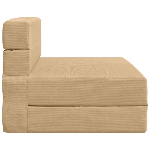 Разтегателен диван легло Светлозелено сиво 190 x 100 x 15 см