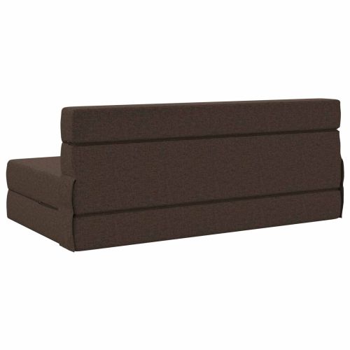 Разтегателен диван легло Таупе 203 x 152 x 15 см текстил