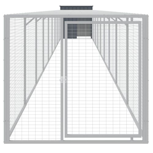 Клетка за пилета с волиера 110x1017x110 см поцинкована стомана