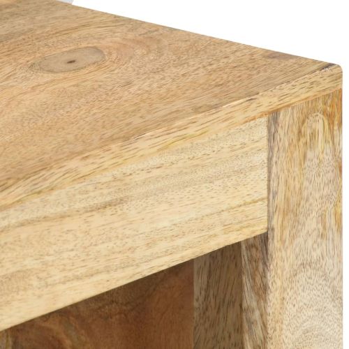 Ъглов ТВ шкаф, 90x45x45 см, мангово дърво масив