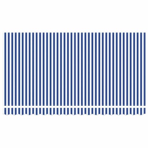 Сгъваем навес Синьо и бяло 400 x 200 cm Полиестер и алуминий