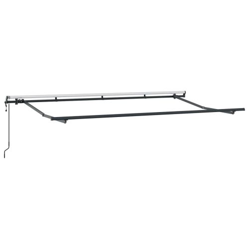 Сгъваем навес Синьо и бяло 400 x 200 cm Полиестер и алуминий